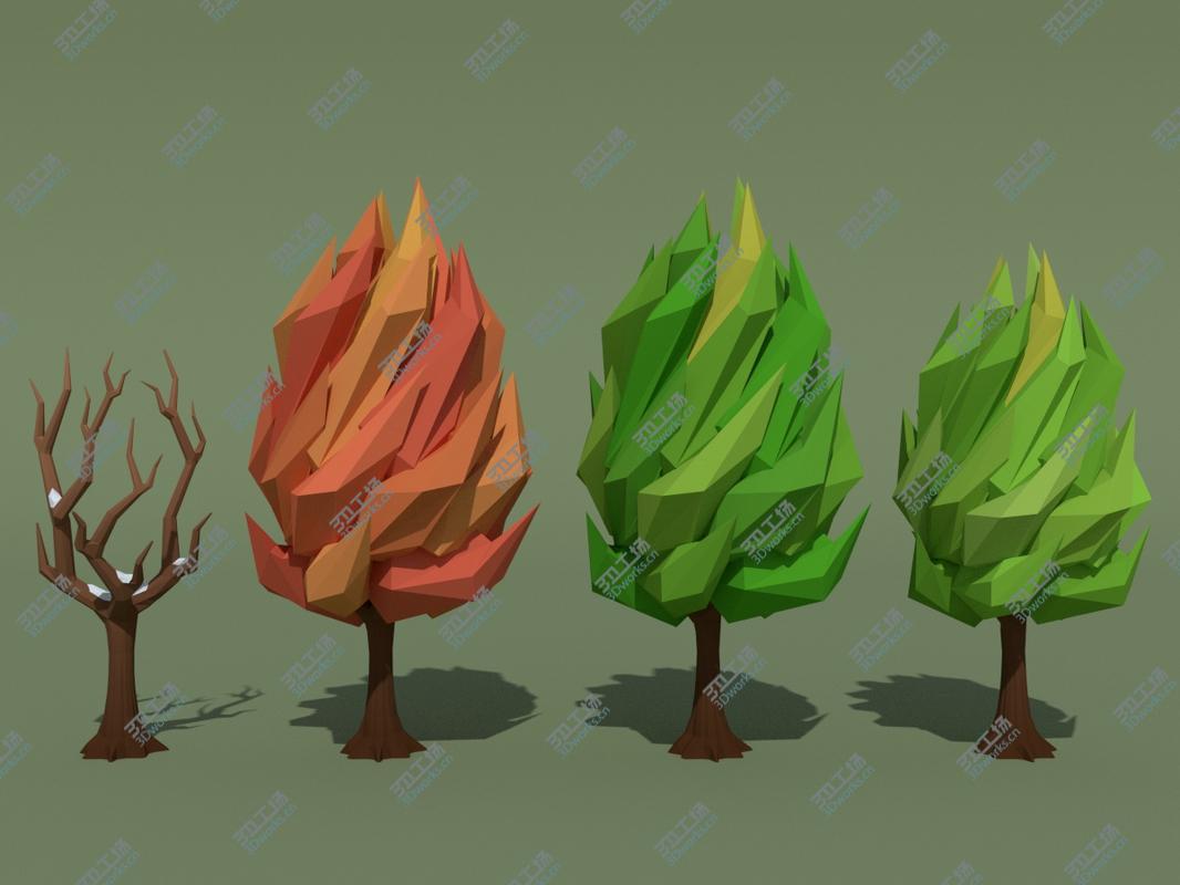 images/goods_img/20210319/LowPoly 140 Trees - 21 Bonus Items 3D model/5.jpg